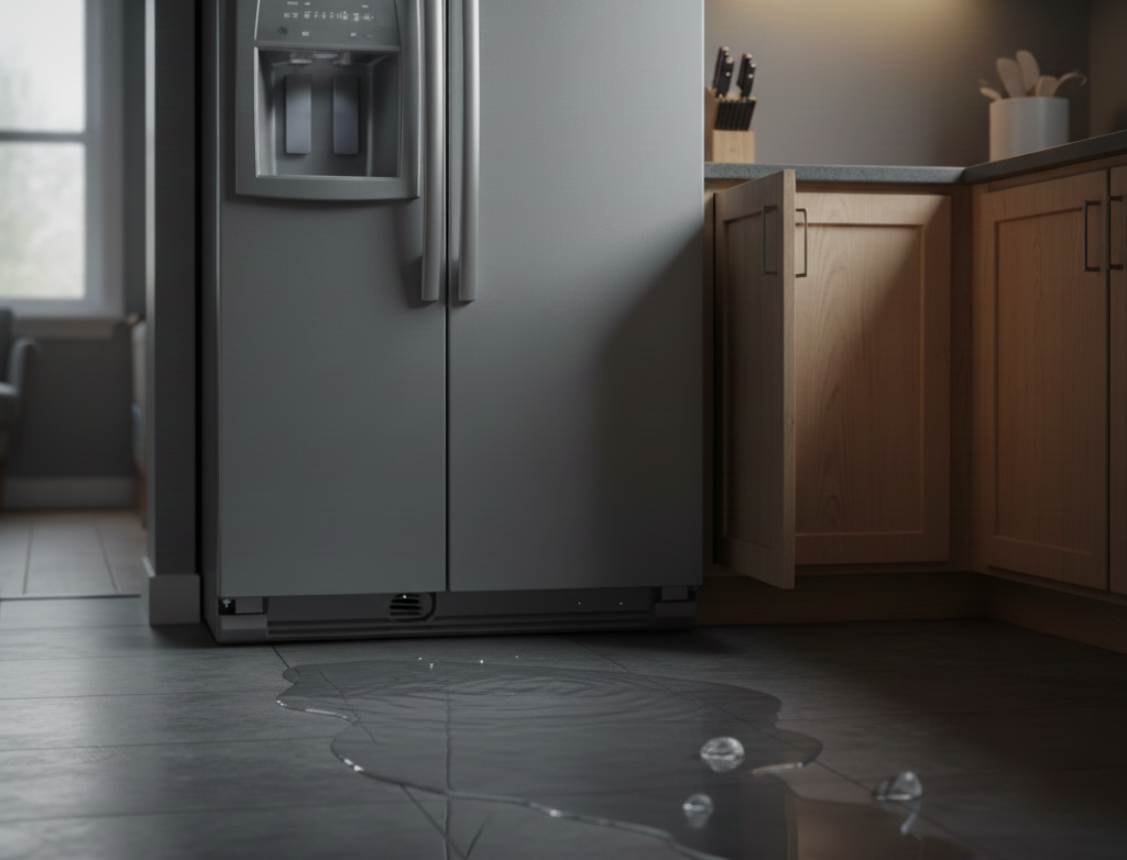 تسريب ماء من الثلاجة: الأسباب والحلول بدون تعقيد	