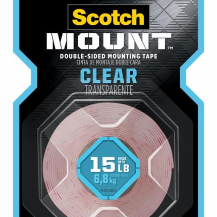 006380606600893Mشريط التثبيت ثنائي الجانب الشفاف من Scotch-Mount بوصة واحدة
