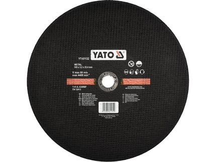 YT-61132Yatoقرص قطع معادن YATO 355 ملم × 3.2 ملم كوروندوم