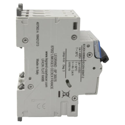 407563Legrandقاطع دارة Legrand DX3 ثلاثي الأقطاب 25A 6kA منحنى B