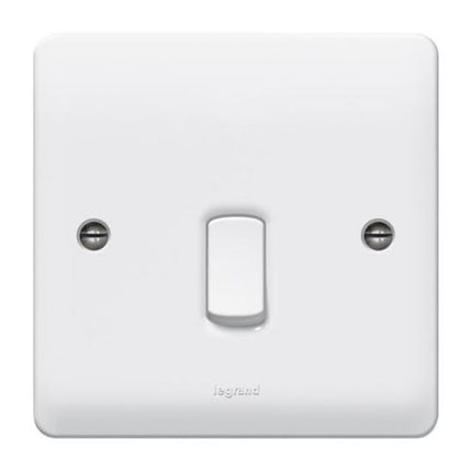 730012Legrandمفتاح ثنائي القطب Synergy 20A 250V أبيض مع مؤشر LED