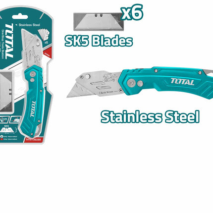 THT5136288Total Toolsسكين قابلة للطي THT5136288