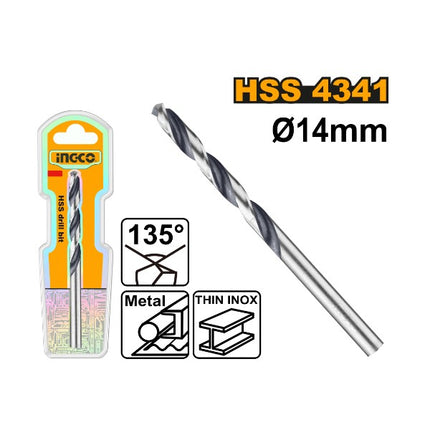 DBT1201404INGCOبت الحفر HSS 4341 إنجكو 14 ملم احترافي