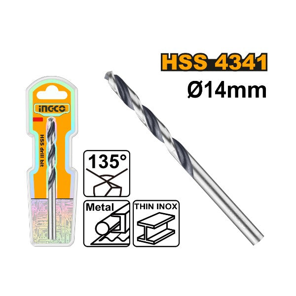 DBT1201404INGCOبت الحفر HSS 4341 إنجكو 14 ملم احترافي