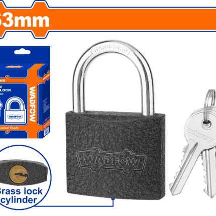 WPD5560Wadfow قفل حديد أسود 63 مم من وادف