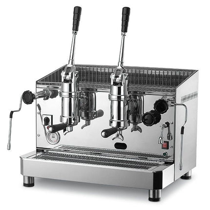 Semiautomatic leverBFC Machinesماكينة إسبريسو كلاسيكا ليفا 2 مجموعات