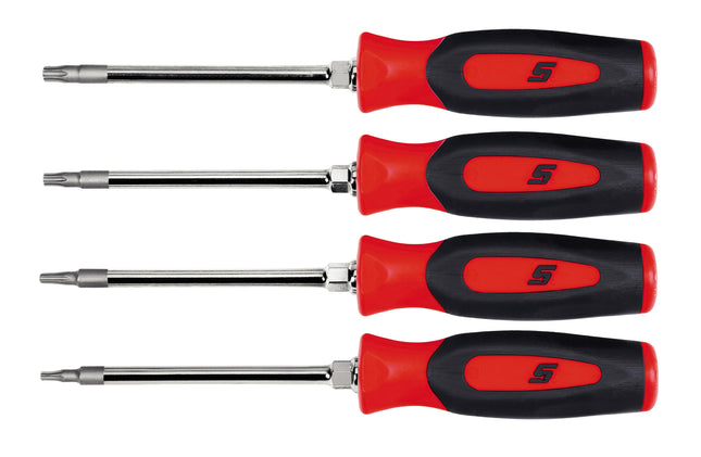 SGTX40BRSnap-Onمجموعة 4 مفكات TORX® Instinct® بقبضة ناعمة نصائح صغيرة حمراء