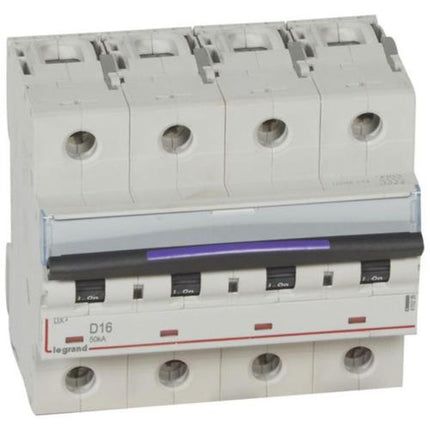 410226Legrandقاطع دائرة Legrand DX3 رباعي الأقطاب 16A منحنى D