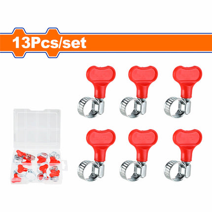 WHUCB01Wadfow مجموعة مشابك خراطيم فراشة 13 قطعة