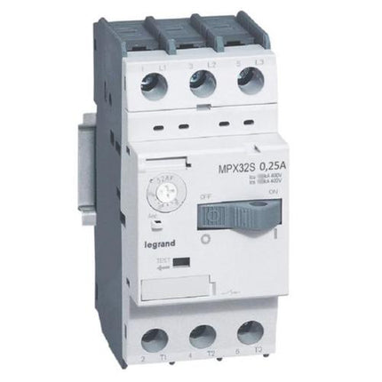 417301Legrandقاطع دارة حماية المحرك Legrand MPX3 بقوة 0.16-0.25A و 100KA