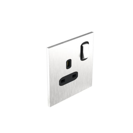 AR-68124Legrandآرت دارنولد مقبس بريطاني معياري أحادي 13 أمبير 250 فولت مع مفتاح فولاذ مصقول