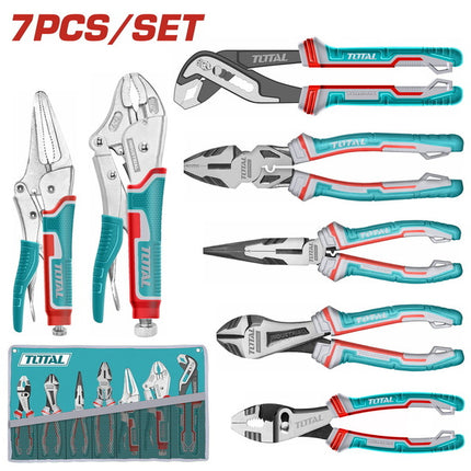 TOS23055Total Toolsمجموعة كماشات 7 قطع من توتال (TOS23055)
