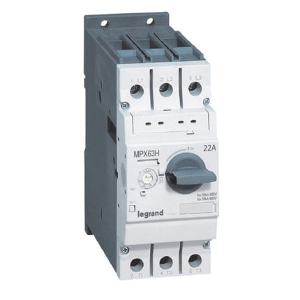417363Legrandقاطع دائرة حماية المحرك Legrand MPX3 63H 14-22A 50KA
