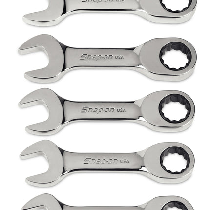 OXKRM705Snap-Onمجموعة مفاتيح براغي ميترية Snap-on بـ 5 قطع بـ 12 نقطة Flank Drive ذات آلية تراجع