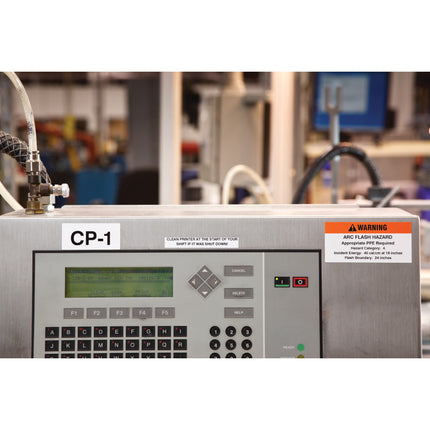 B33 Series Glossy White Polyester Component and Barcode Labels