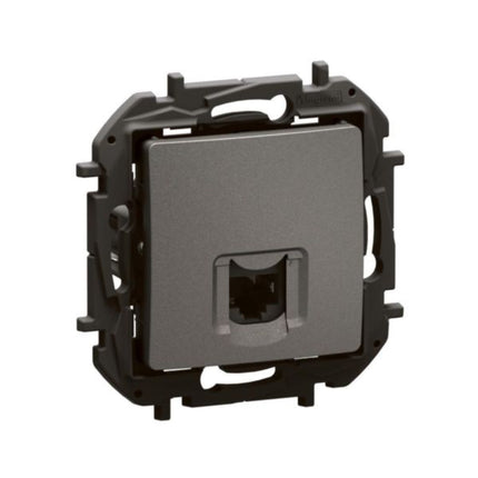 NP4302MGLegrandمقبس نيلوي RJ45 CAT6A FTP رمادي متوسط مثبت بالفلاش