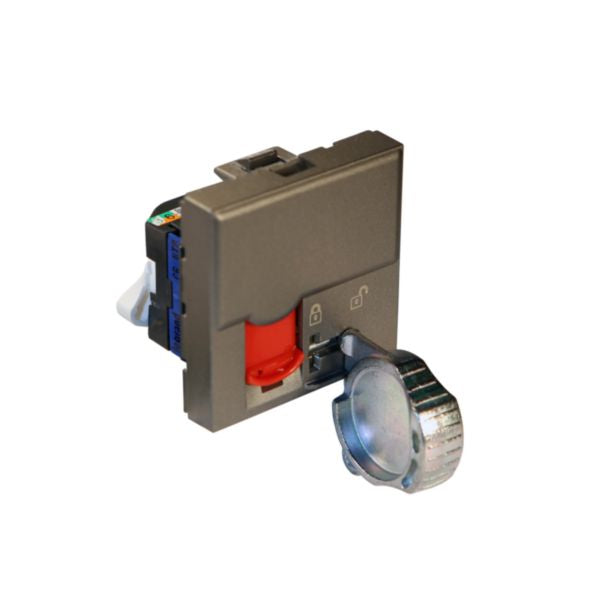 572853LegrandArteor مقبس RJ45 الفئة 6 UTP وحدتان مغنيسيوم مع غطاء أحمر