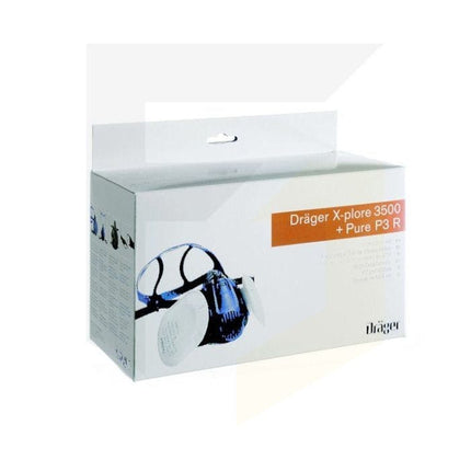 R56960Drägerمجموعة درايجر إكس-بلور 3500 متوسطة للبناء قناع نصف الوجه