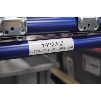 B33 Series Flexible White Polyester with Permanent Rubberbased Adhesive Labels