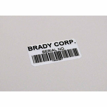 B33 Continuous Metallised Polyester with Permanent Acrylic Adhesive Labels