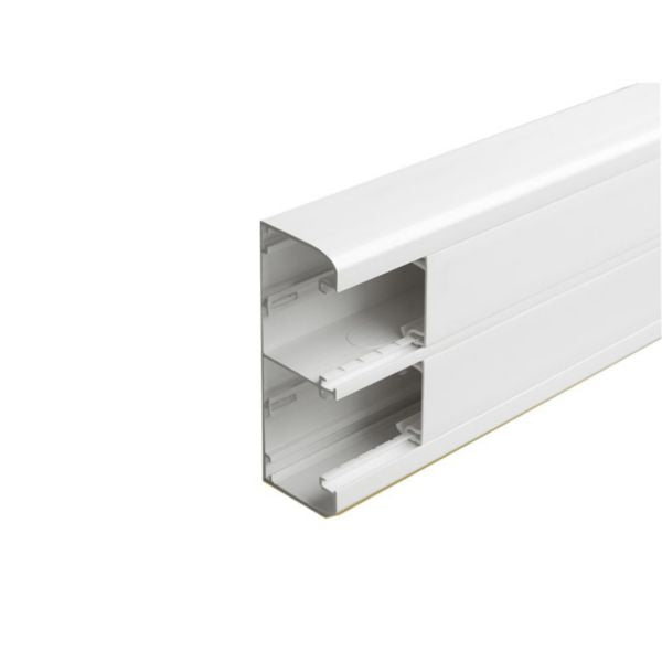 075603Legrandتجويف توزيع لجراند DLP قابل للتثبيت السريع بحجرتين أبيض 50x130mm طول 2م