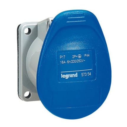 057354Legrandمقبس تركيب لوحة LEGRAND P17 Tempra IP44 16A 2P+E