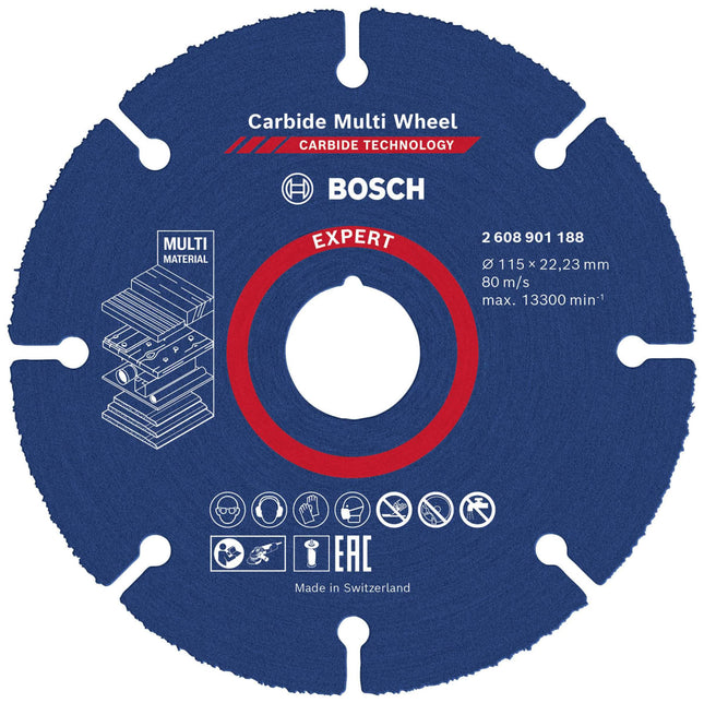 Bosch Tools,2608901188,Carbide Multi Wheel 115x22.23mm