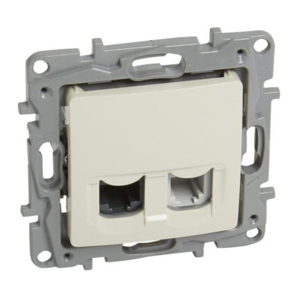 764670Legrandمقبس نيلوي RJ11 RJ45 فئة 5 UTP عاجي الهاتف والبيانات