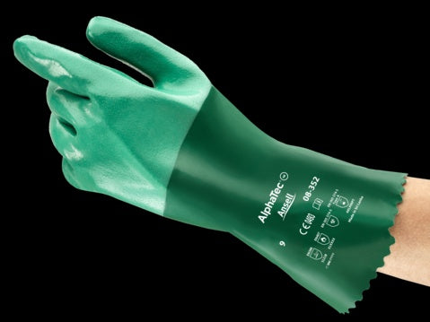 08-352Ansellقفازات العمل من AlphaTec 08-352 نيوبرين