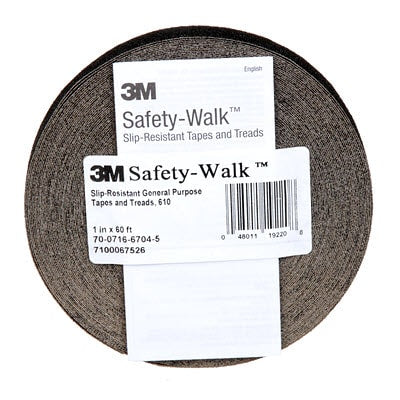 500480111922033Mشريط 3M Safety-Walk المقاوم للانزلاق أسود 1 بوصة 60 قدم