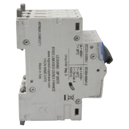 407865Legrandقاطع الدائرة الكهربائية ليجراند DX3 ثلاثي الأقطاب 63A منحنى C 6000A