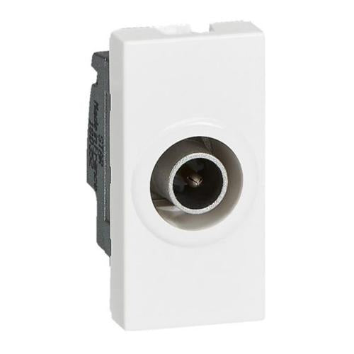 078793Legrandمقبس تلفاز أحادي ذكر Legrand Mosaic نجمي 1.5dB أبيض