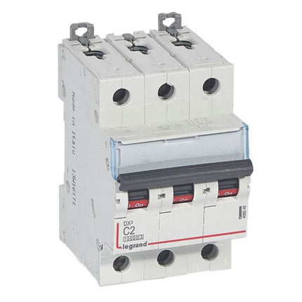 409248Legrandقاطع دارة Legrand DX3 ثلاثي الأقطاب 2A من نوع C
