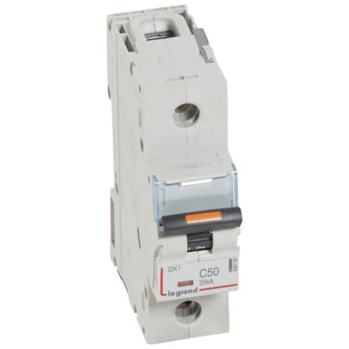 409760Legrandقاطع دائرة ليجراند DX3 أحادي القطب 50 أمبير منحنى C
