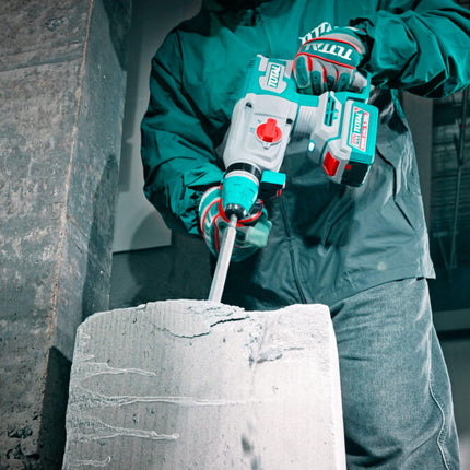 TRHLI262085Total Toolsمطرقة دوارة لاسلكية TOTAL 20V SDS Plus بدون فرش 2.5J