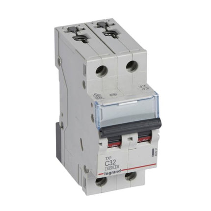 403531Legrandقاطع دائرة Legrand TX3 MCB ثنائي القطب 32A منحنى C
