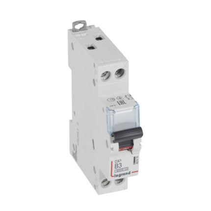 407470Legrandقاطع دائرة Legrand DX3 MCB أحادي القطب + محايد 3A منحنى B