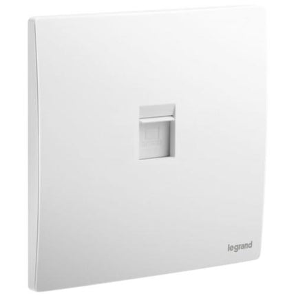 مقبس RJ45 أحادي فئة 5E UTP أبيض غير لامع - Legrand Mallia Senses ...