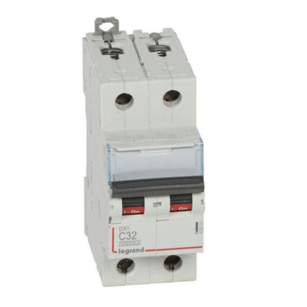 409205Legrandقاطع دائرة Legrand DX3 ثنائي القطب 32 أمبير منحنى C 10000 أمبير