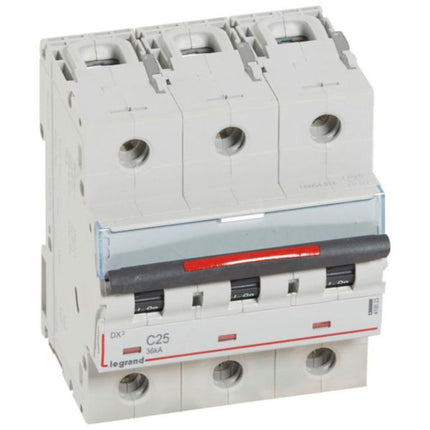 410023Legrandقاطع دائرة Legrand DX3 ثلاثي الأقطاب 25A منحنى C