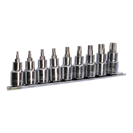FHS041309TFixtecمجموعة مقابس بت Torx 9 قطع 1/2 بوصة FHS041309T