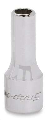 TMDS6Snap-Onمقبس Snap-on بقيادة 1/4 بـ 12 نقطة SAE 3/16 Flank Drive شبه عميق