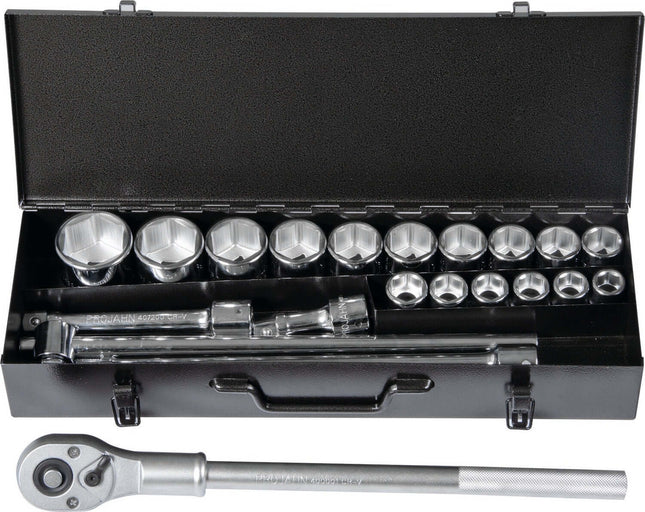 3903402Projahnمجموعة مقابس PROJAHN 3/4" الاحترافية 21 قطعة
