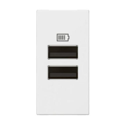 571684Legrandوحدة مقبس Arteor USB بمنفذين A+A 3A 15W أبيض