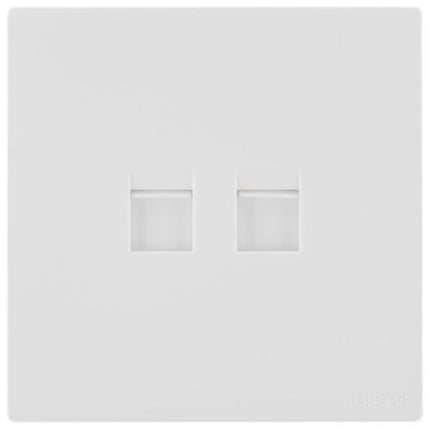 MEC17065WHLegrandمحول Obria Keystone مزدوج أبيض غير لامع موصل RJ