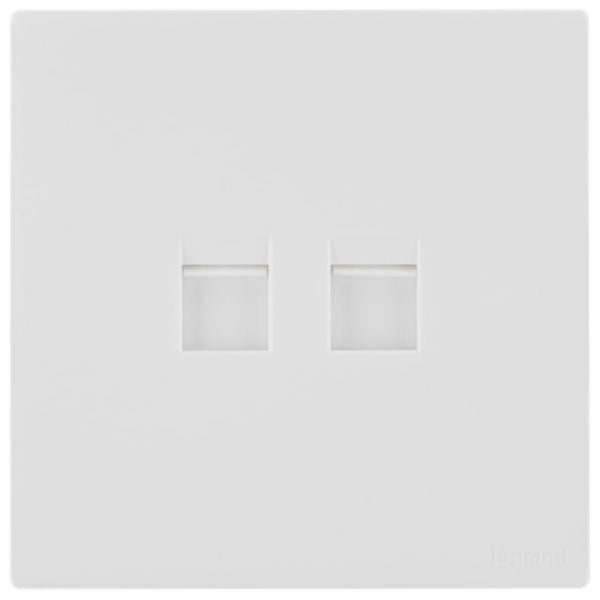 MEC17065WHLegrandمحول Obria Keystone مزدوج أبيض غير لامع موصل RJ