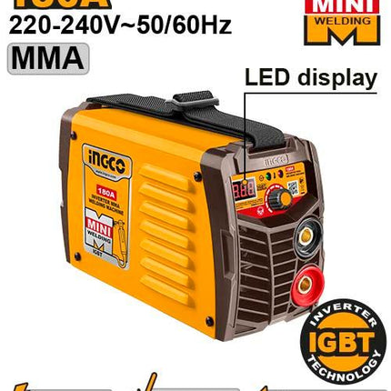 ING-MMA18058INGCOجهاز لحام INGCO ING-MMA18058 بتقنية العاكس 180 أمبير