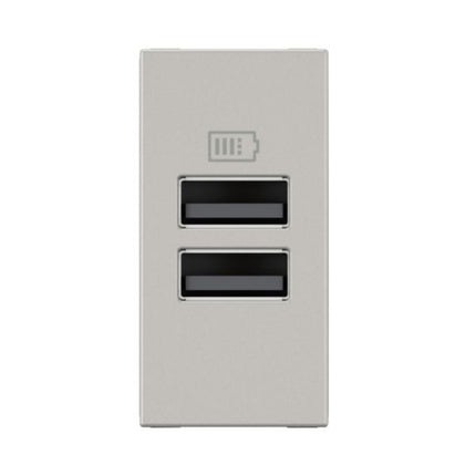 077661LLegrandمقبس موزايك USB بمنفذين A+A 3A 15W ألومنيوم