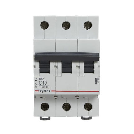 419706Legrandقاطع دارة Legrand RX3 ثلاثي الأقطاب 10A منحنى C