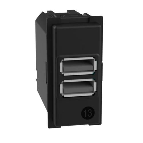 BT-K4191AALegrandشاحن USB Living Now نوع A+A 15W وحدة واحدة أسود